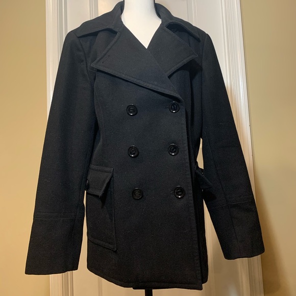 Calvin Klein Women’s Double Breasted Wool Coat L - Picture 1 of 3